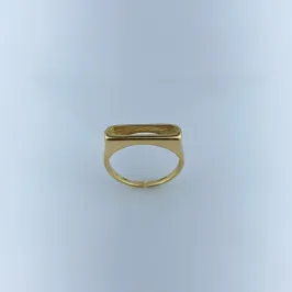 Anel Ajustável Letra D Folheado a Ouro 18k