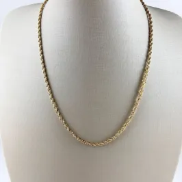 Colar Cordão Baiano Folheado a Ouro 18k