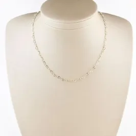 Colar Elos de Coração Folheada a Ouro 18k