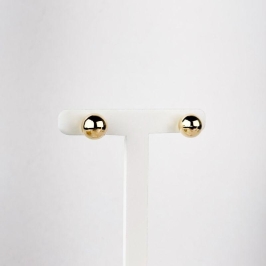 Brinco Bolinha Folheado a Ouro 18k