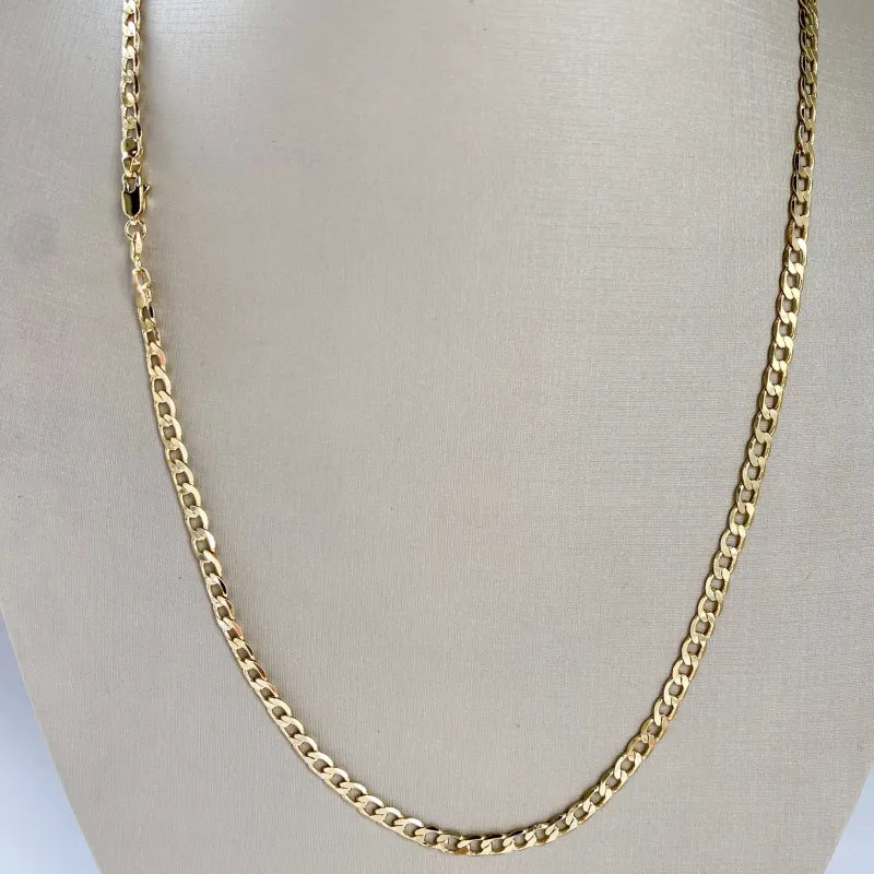 Corrente Masculina Elo Groumet Folheada a Ouro 18k