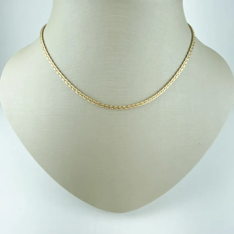 Choker de Malha Trançada Folheado a Ouro 18k