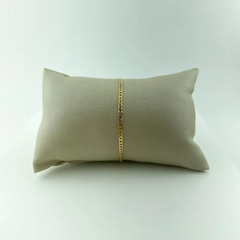 Pulseira Groumet Folheado a Ouro 18k