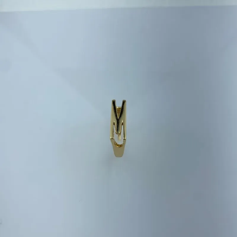 Anel Ajustável Letra M Folheado a Ouro 18k