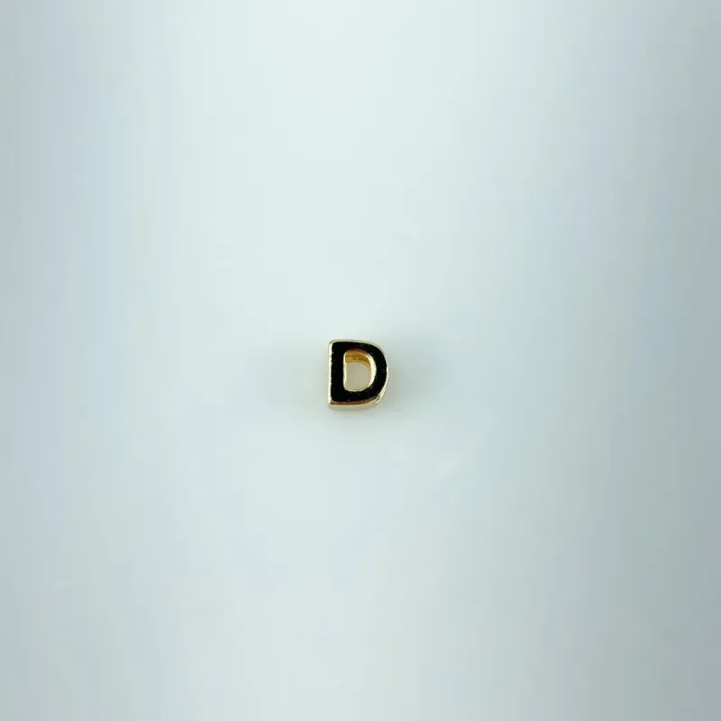 Pingente Letra D Dupla Folheado a Ouro 18k