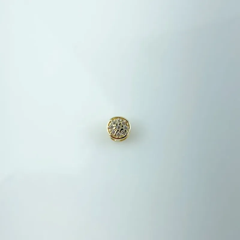 Pingente Ponto de Luz em Zircônia Folheado a Ouro 18k