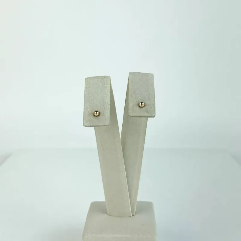 Brinco Bolinhas Folheado a Ouro 18k