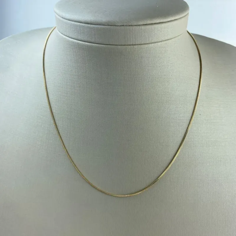 Colar Veneziana Folheada a Ouro 18k
