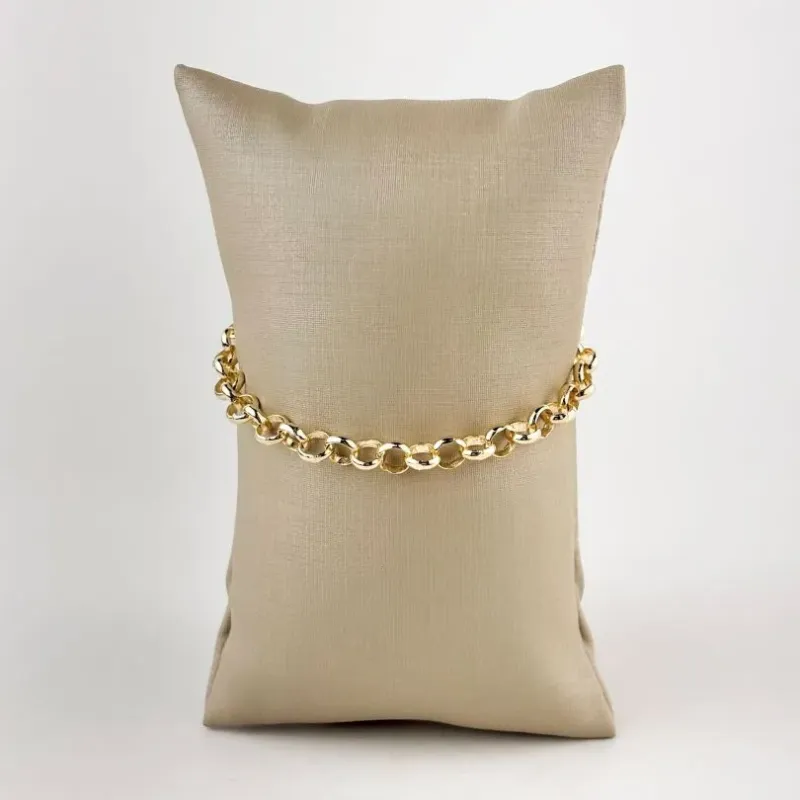 Pulseira Elo Português Folheado a OUro 18k