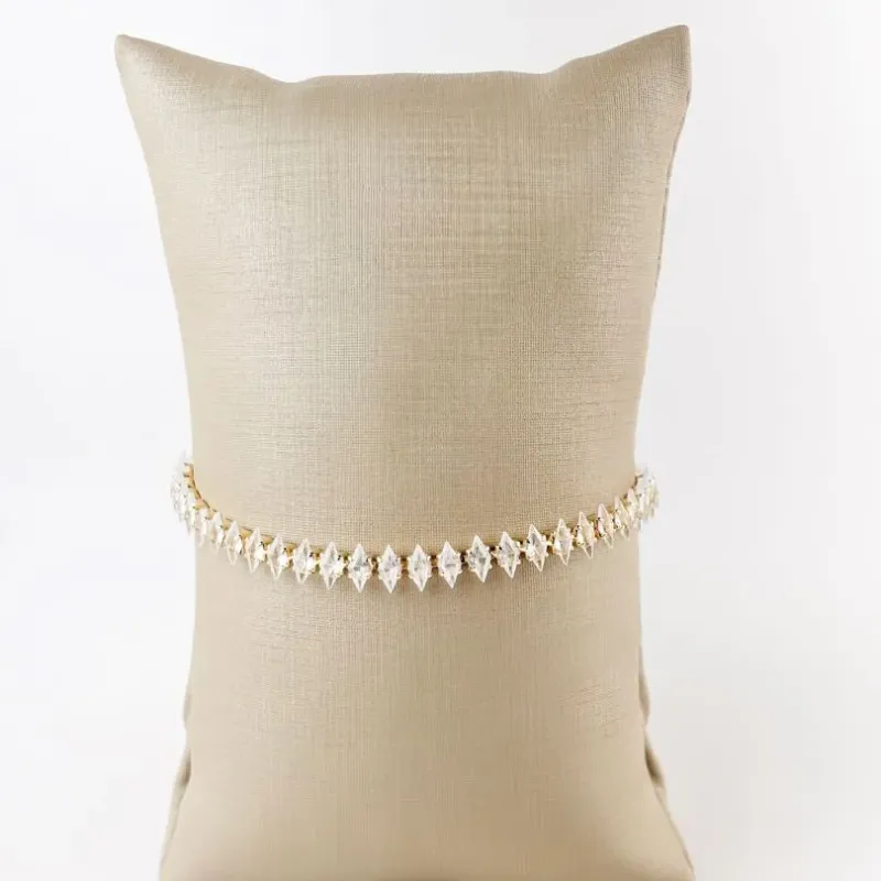 Pulseira Riviera Navete Folheada a Ouro 18k