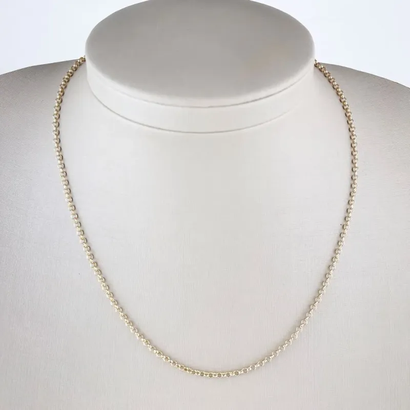 Colar Elo Português Folheado a Ouro 18k