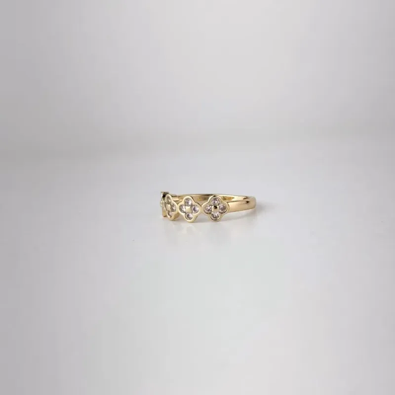 Anel Cartier Cravejado em Zircônias Folheado a Ouro 18k