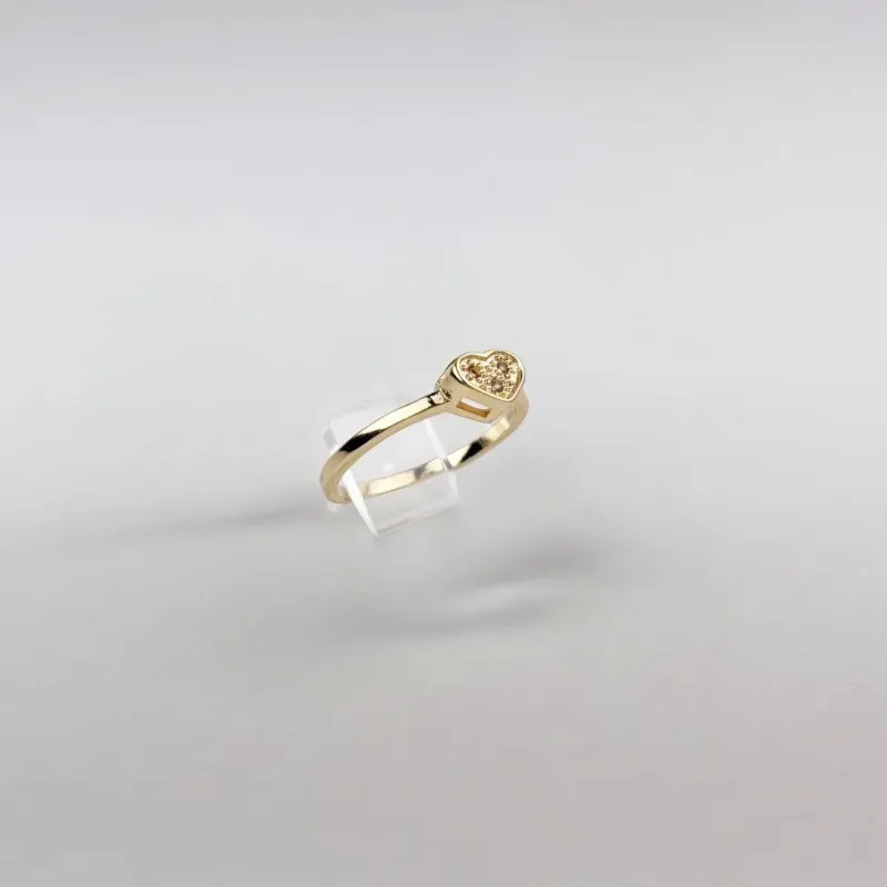 Anel Amor Puro Cravejado em Zircônias Folheado a Ouro 18k