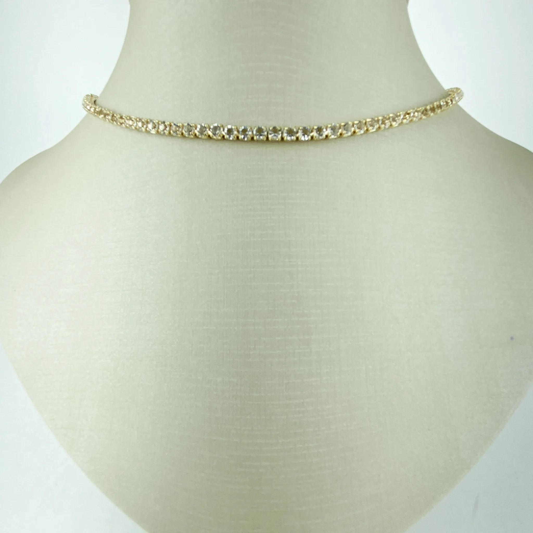 Colar Riviera com Zircônias Folheado a Ouro 18k