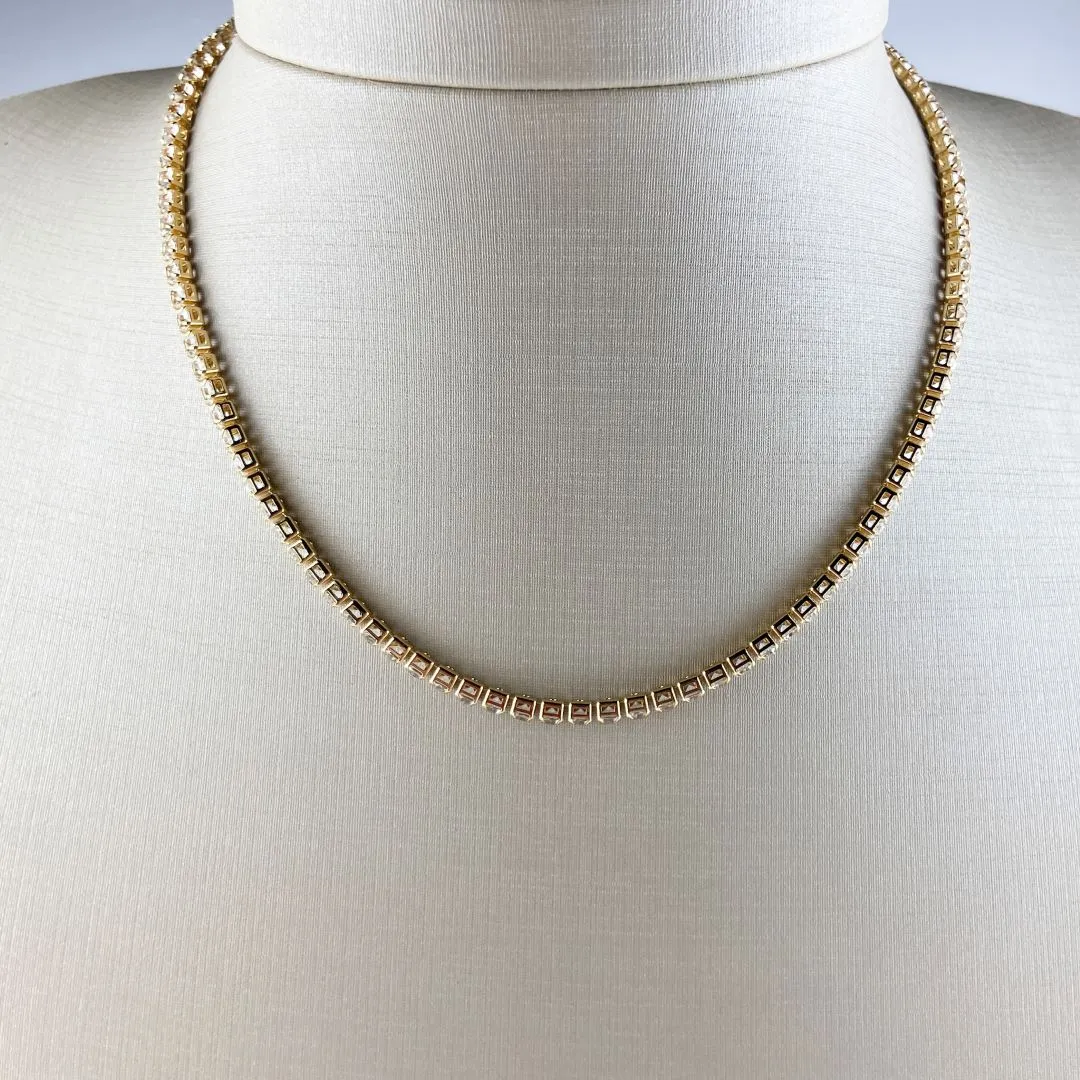 Choker Riviera com Zircônias Folheado a Ouro 18k