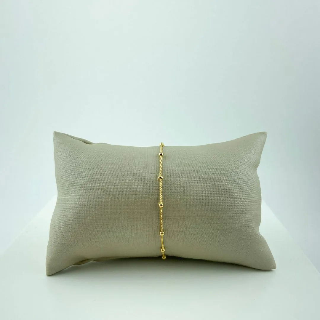 Pulseira Bolinhas Folheado a Ouro 18k