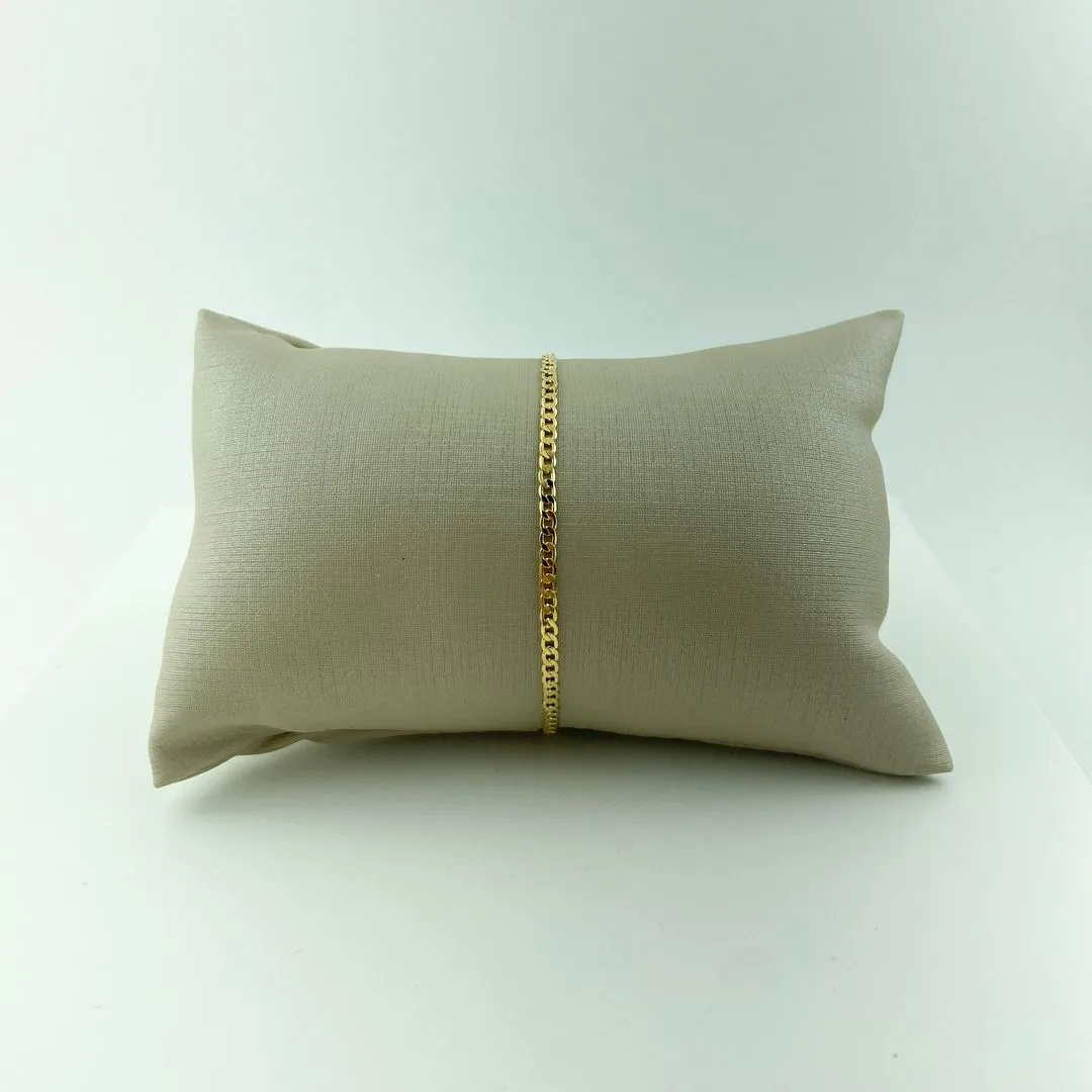 Pulseira Groumet Folheado a Ouro 18k