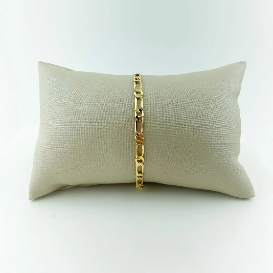 Pulseira Masculina Elo Groumet Folheado a Ouro 18k