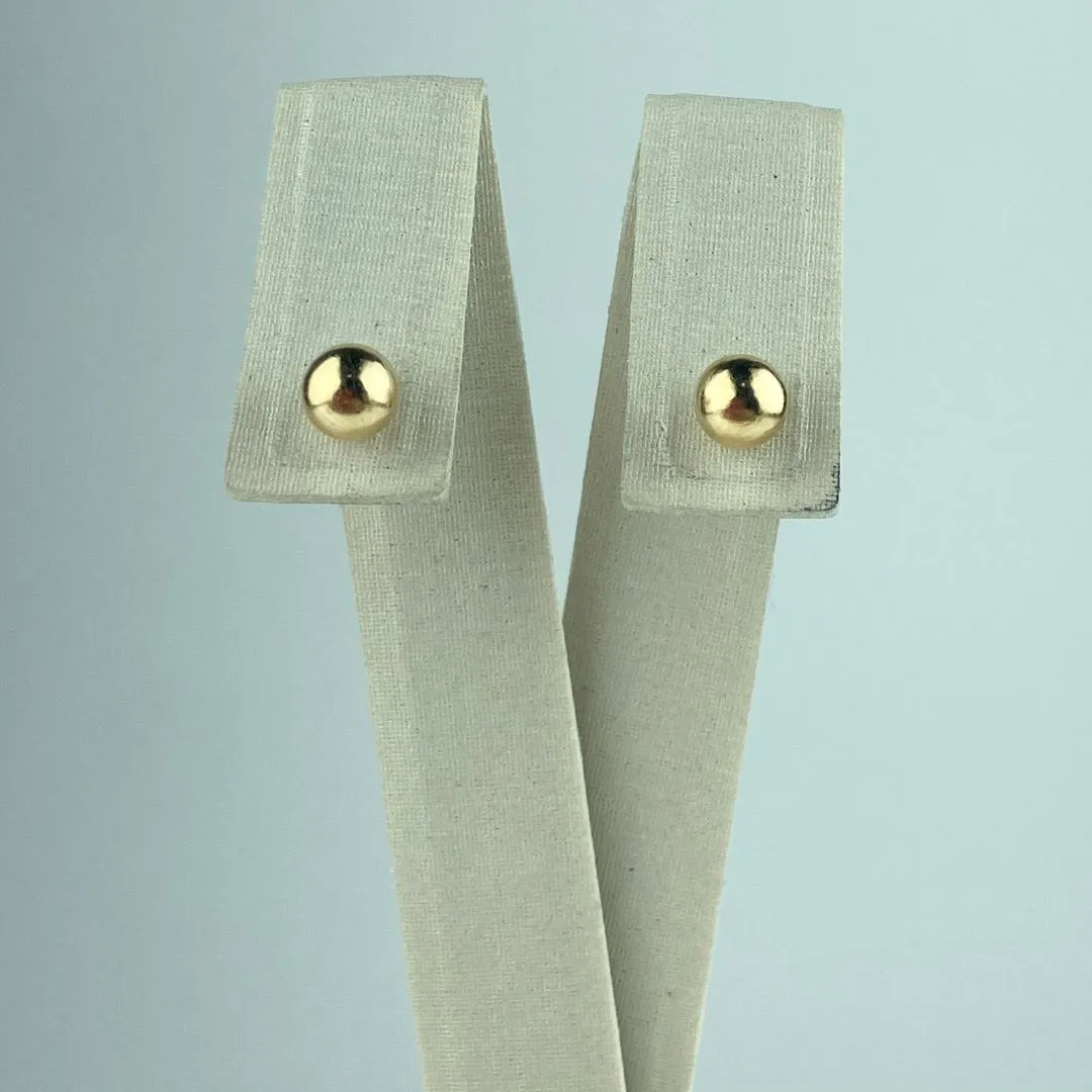 Brinco de Bola Folheado a Ouro 18k