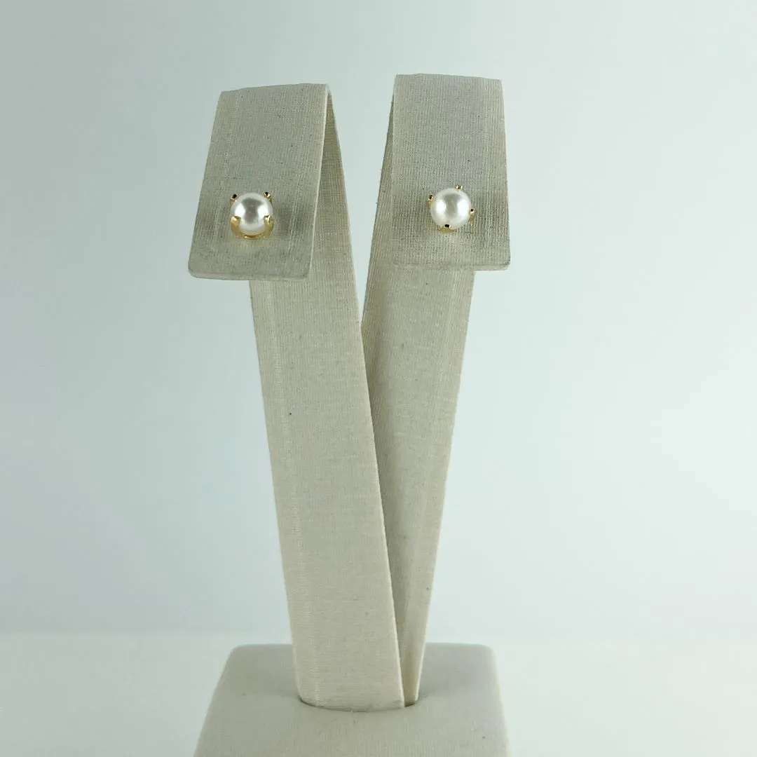 Brinco de Pérola Folheado a Ouro 18k