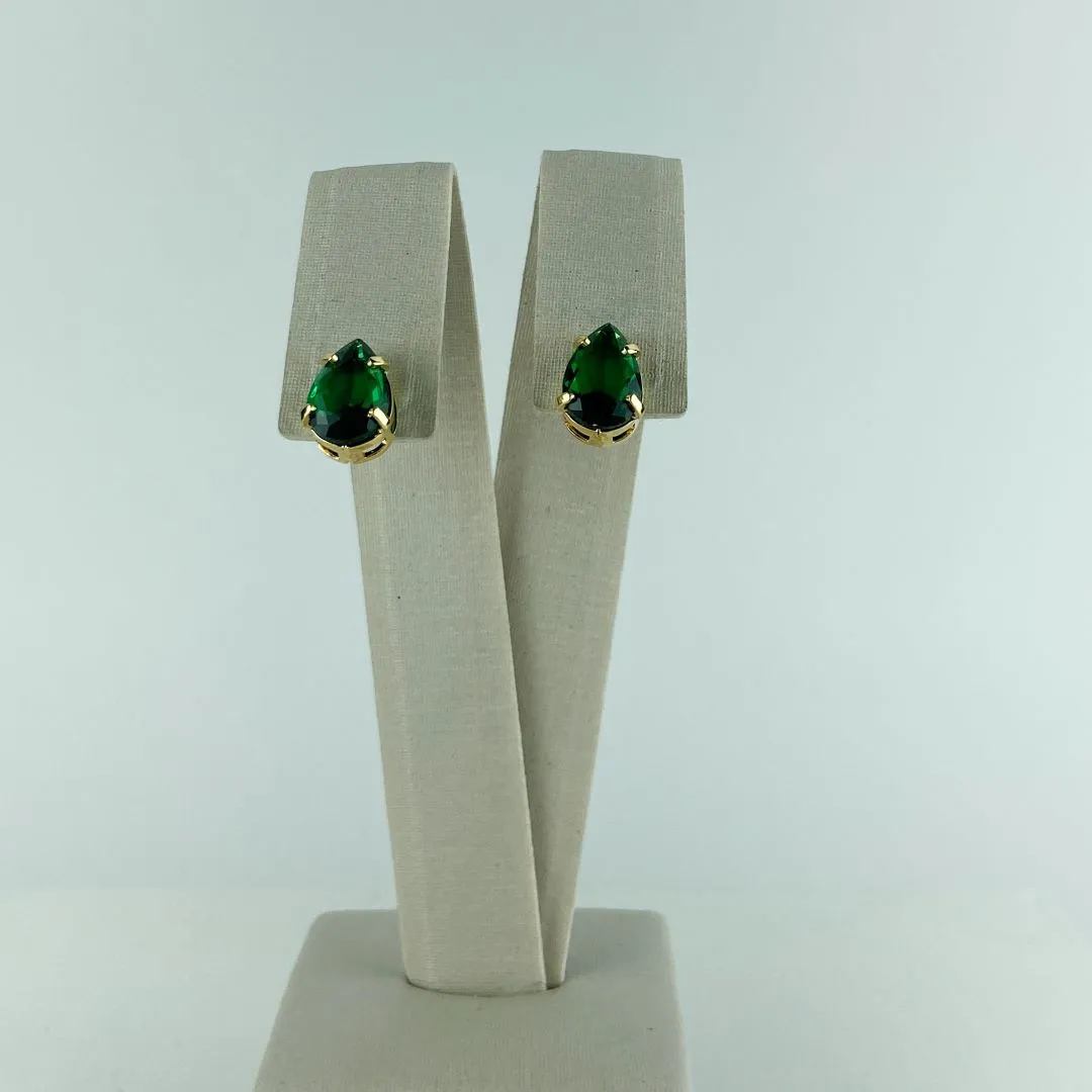 Brinco Design de Gota Folheado a Ouro 18k