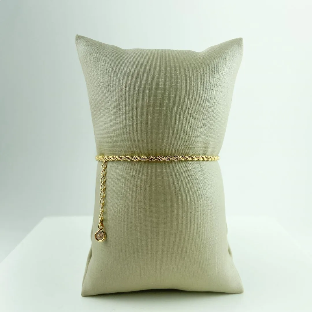 Pulseira Cordão Baiano Folheado a Ouro 18k