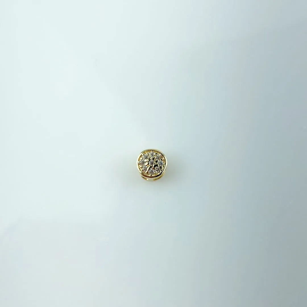 Pingente Ponto de Luz em Zircônia Folheado a Ouro 18k