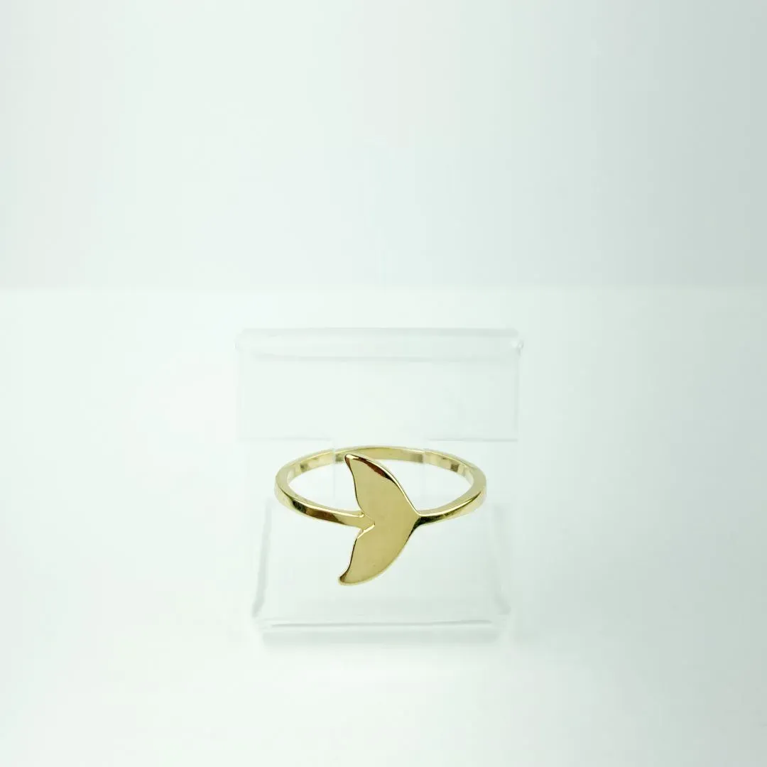 Anel Cauda de Sereia Folheado a Ouro 18k