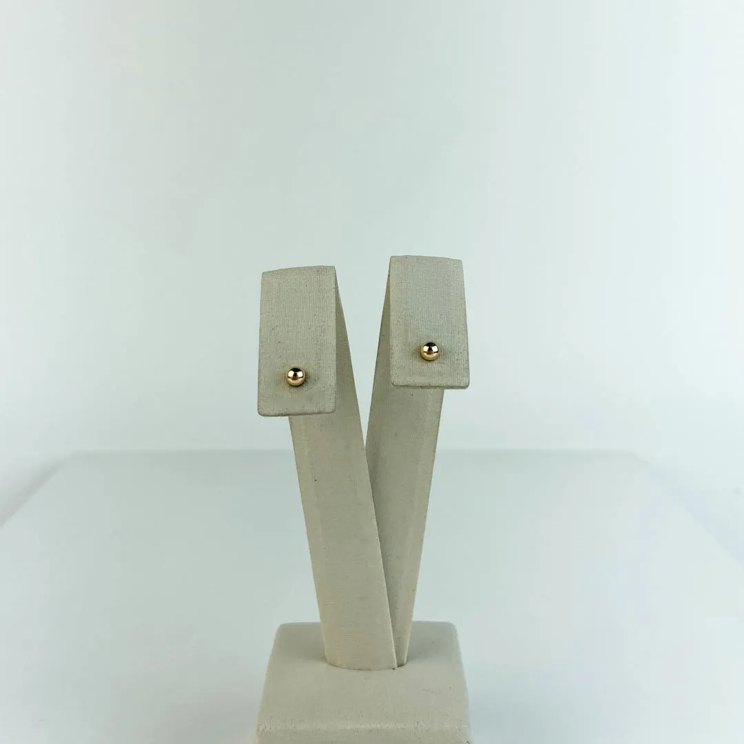 Brinco Bolinhas Folheado a Ouro 18k