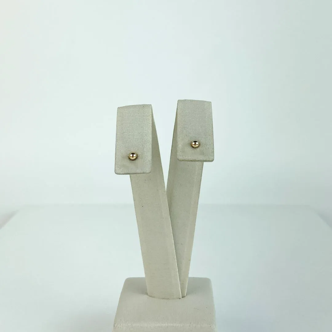 Brinco Bolinhas Folheado a Ouro 18k