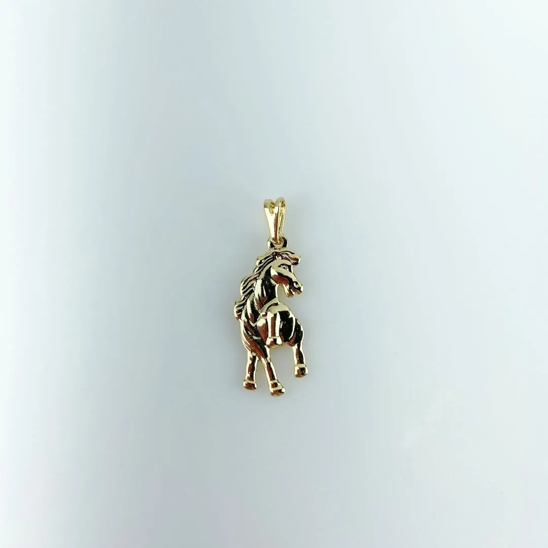 Pingente Cavalo Folheado a Ouro 18k