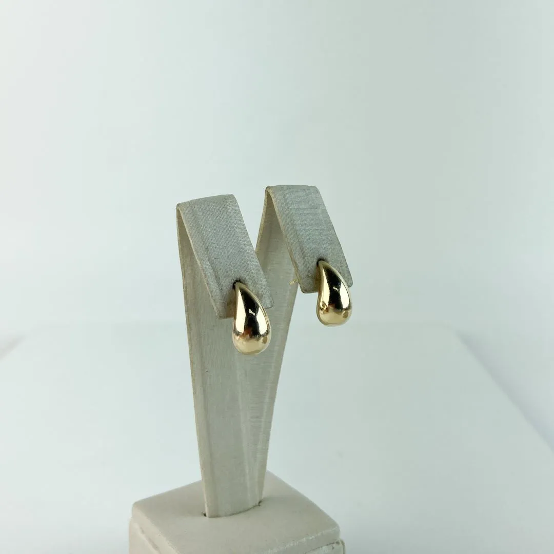Brinco Gota Folheado a Ouro 18 K