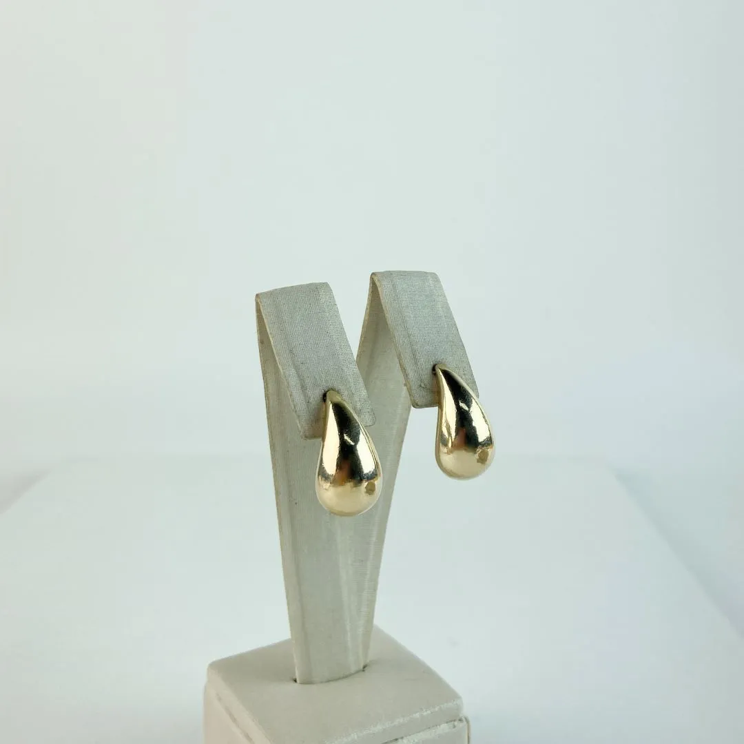 Brinco Gota Folheado a Ouro 18 K