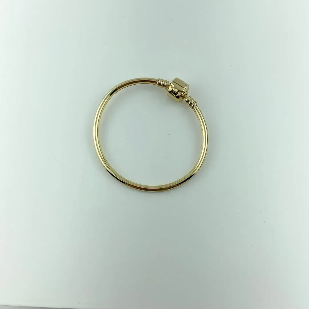 Bracelete Pandora Infantil Folheada a Ouro 18k