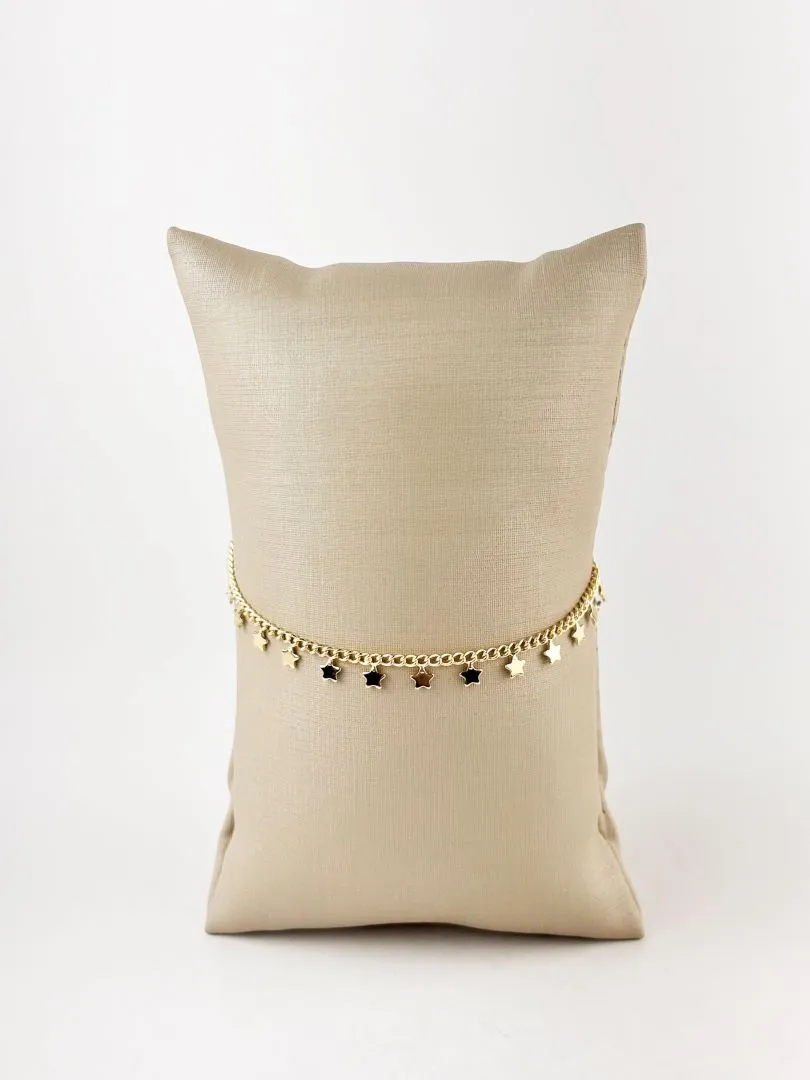 Pulseira Mini Estrelas Folheada a Ouro 18k