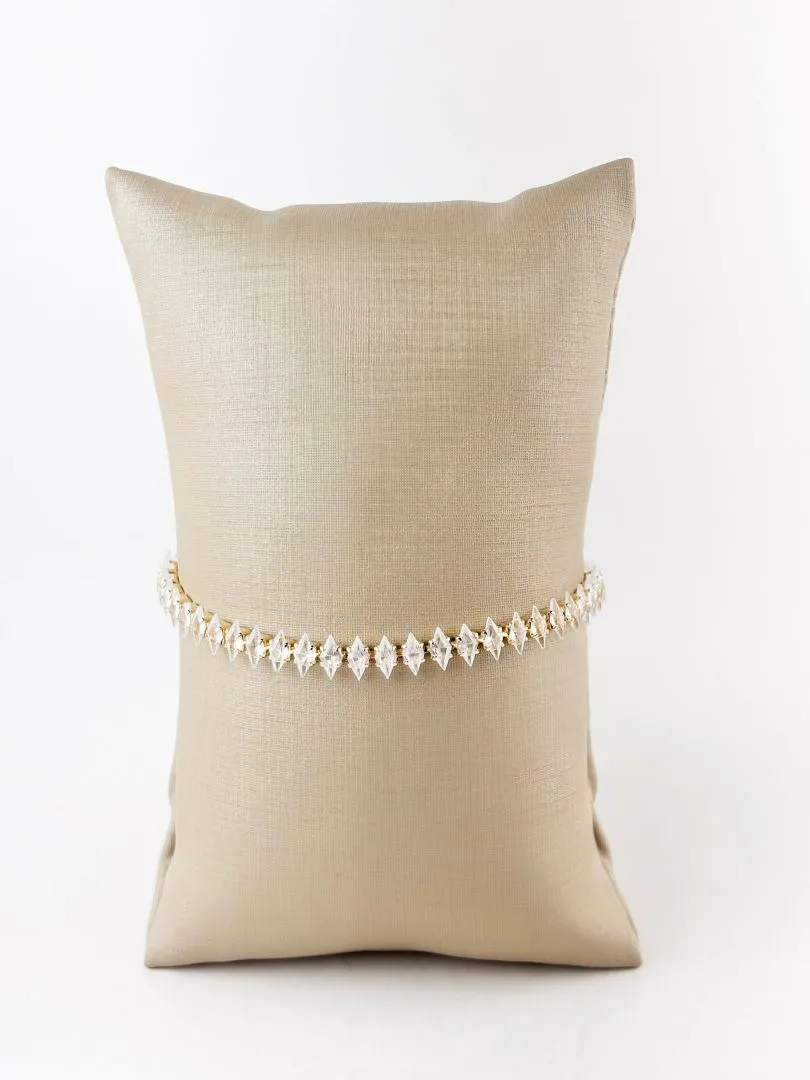 Pulseira Riviera Navete Folheada a Ouro 18k