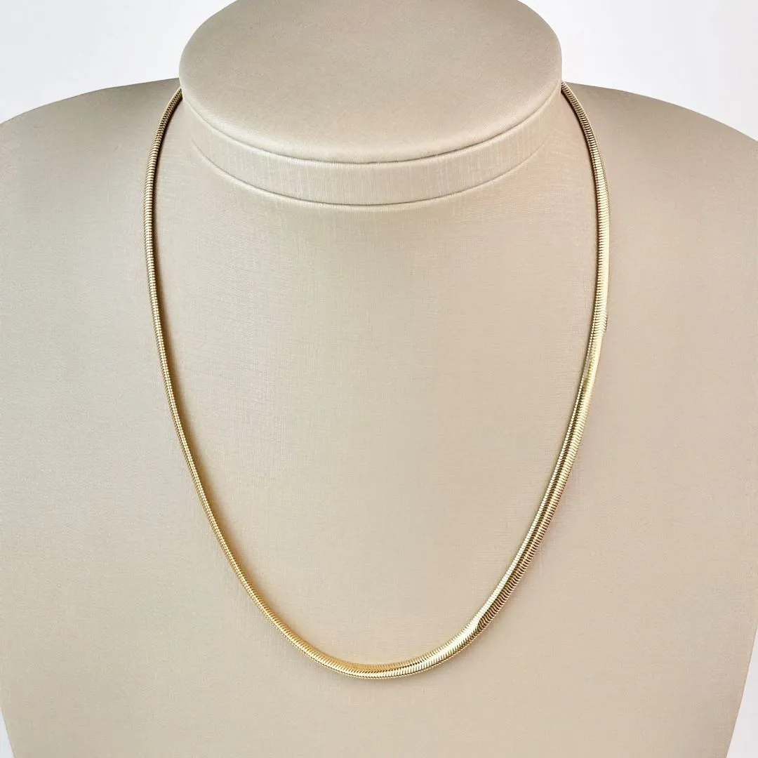 Colar Lacraia Banhado a Ouro 18K