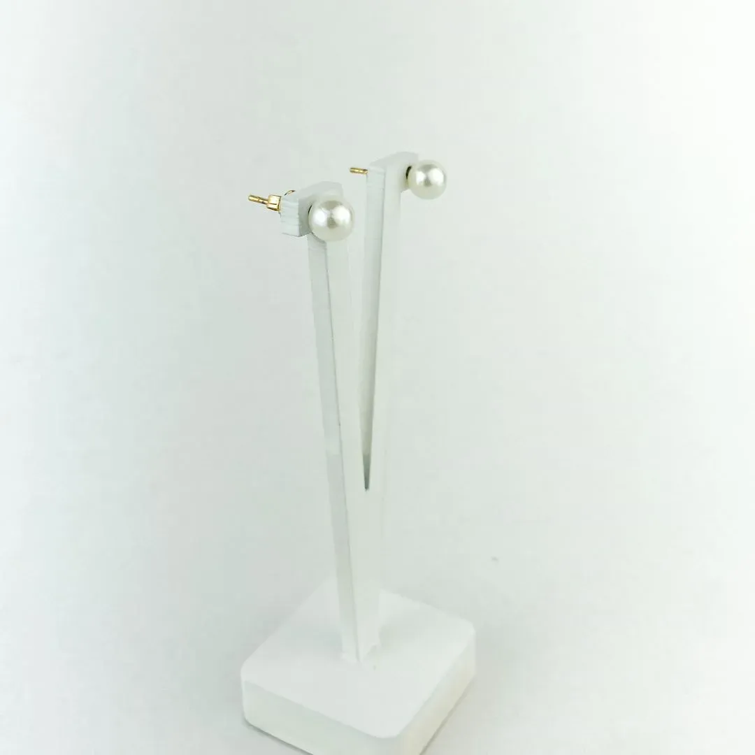 Brinco de Pérolas Folheado a Ouro 18k
