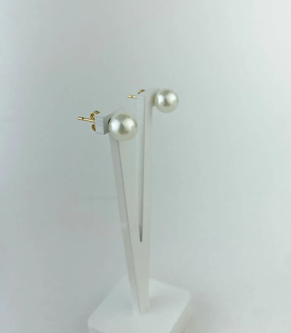 Brinco de Pérolas Folheado a Ouro 18k (G)